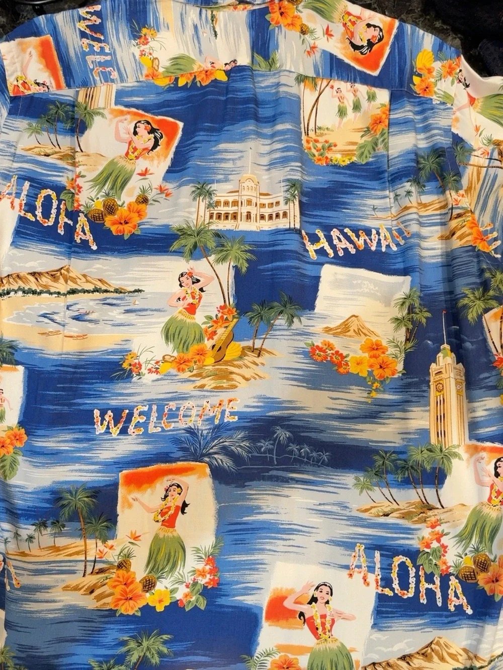 Polo Ralph Lauren Vintage Camp Hawaiian Aloha Hula Shirt L NWT